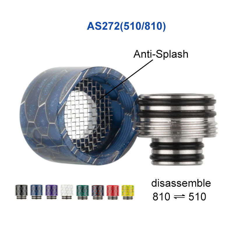 [Global-CN02] Reewape Resin Drip Tip Random Color (10pcs/pack)-CigBest