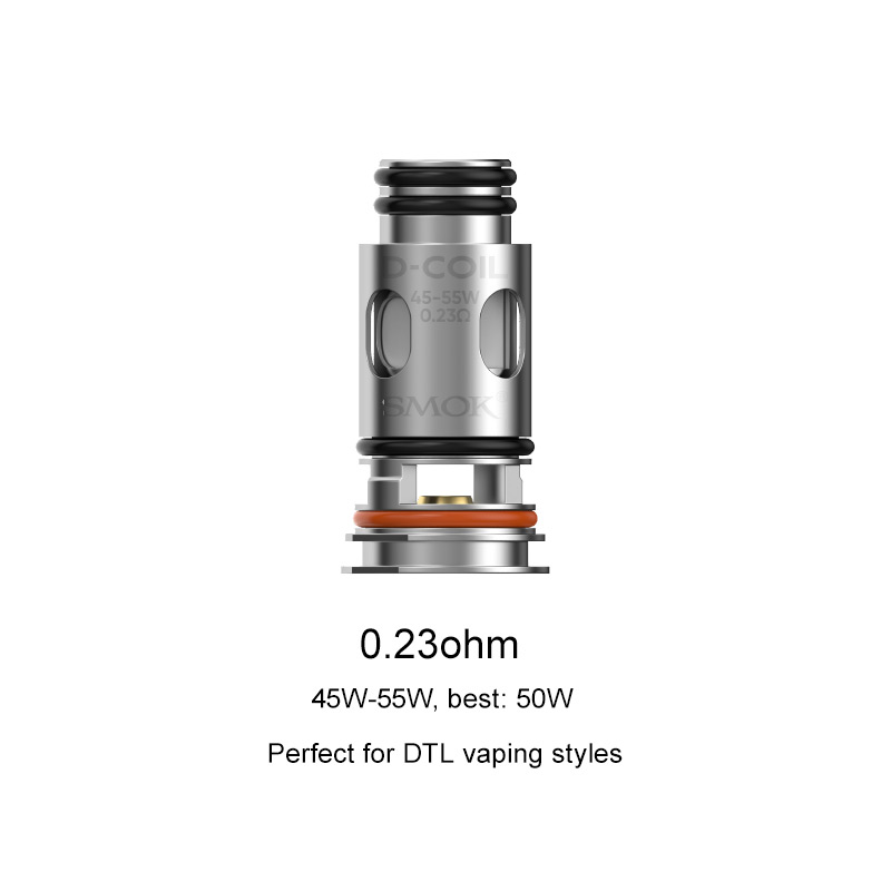 Smok D-Coil Series Replacement Coil for X-PRIV Solo Kit,TF-D Tank (5pcs/pack)