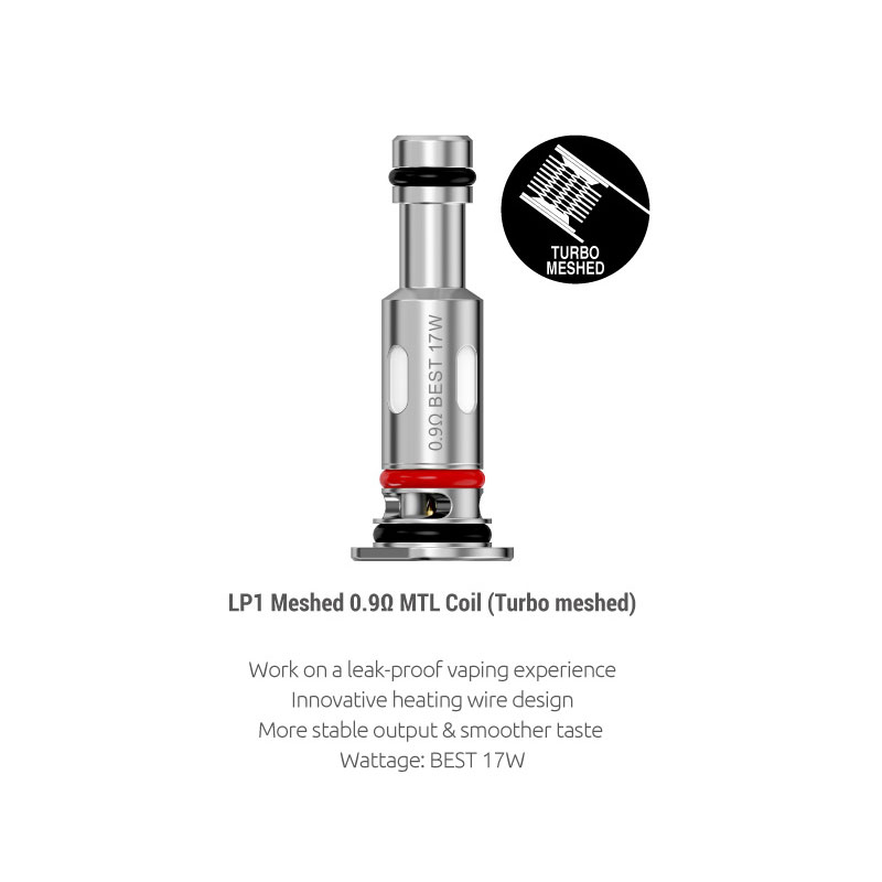 [Global-CN02] SMOK LP1 Coil for SMOK Novo 4 Kit / Smok Pozz Pro kit / SMOK Novo 4 Mini Kit / SMOK Nfix Pro Kit / SMOK RPM 25 (5pcs/pack)-CigBest