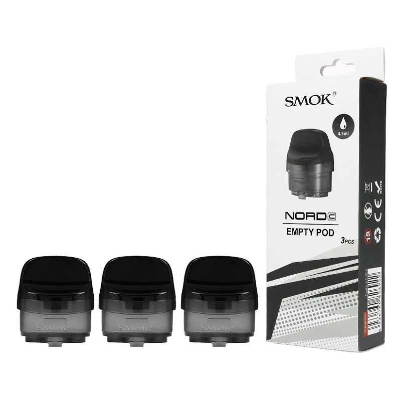 [Global-CN02][Pre-order] SMOK Nord C Empty Pod Cartridge 4.5ml (3pcs/pack)-CigBest