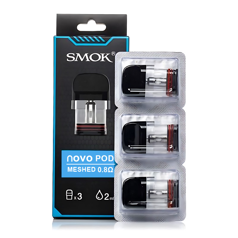 [Global-CN02] SMOK Novo Pod Cartridge for SMOK Novo, Novo 2, Novo 2s, Novo 2X, Novo 3, Novo ECO/SE/Pro, Novo Master/Master Box, Novo GT /GT Box, Propod GT,Novo Classy Kit 3ml/2ml (3pcs/pack)