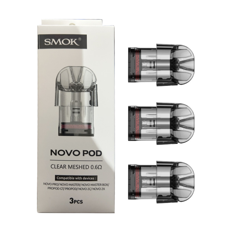 SMOK Novo Pod Cartridge for SMOK Novo, Novo 2, Novo 2s, Novo 2X, Novo 3,  Novo ECO/SE/Pro, Novo Master/Master Box, Novo GT /GT Box, Propod GT,Novo  Classy Kit 3ml/2ml (3pcs/pack)