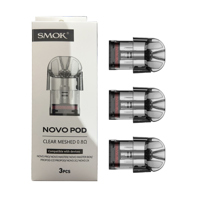 SMOK Novo Pod Cartridge for SMOK Novo, Novo 2, Novo 2s, Novo 2X, Novo 3,  Novo ECO/SE/Pro, Novo Master/Master Box, Novo GT /GT Box, Propod GT,Novo  Classy Kit 3ml/2ml (3pcs/pack)