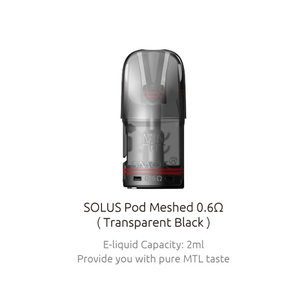 [Global-CN02][Pre-order] SMOK Solus / Solus 2 / Solus G-Box / Solus G / Solus GT / Solus GT Box Pod Cartridge 2ml / 2.5ml / 3ml (3pcs/Pack)-CigBest