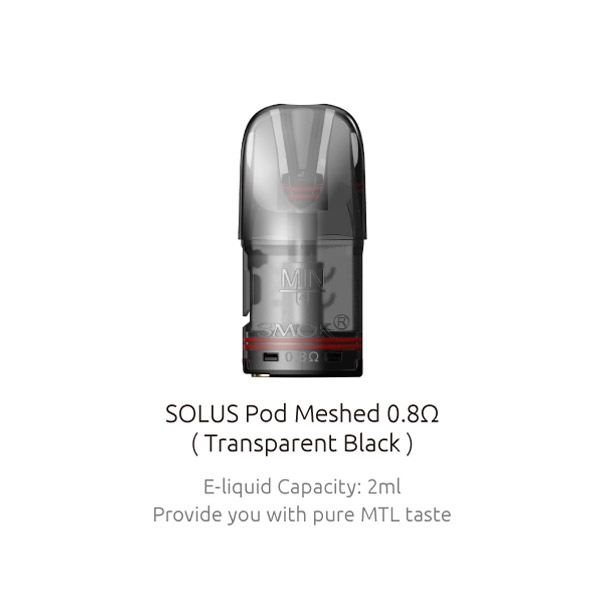 [Global-CN02][Pre-order] SMOK Solus / Solus 2 / Solus G-Box / Solus G / Solus GT / Solus GT Box Pod Cartridge 2ml / 2.5ml / 3ml (3pcs/Pack)-CigBest