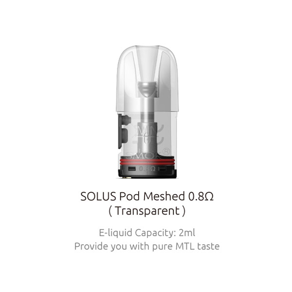 [Global-CN02][Pre-order] SMOK Solus / Solus 2 / Solus G-Box / Solus G / Solus GT / Solus GT Box Pod Cartridge 2ml / 2.5ml / 3ml (3pcs/Pack)-CigBest