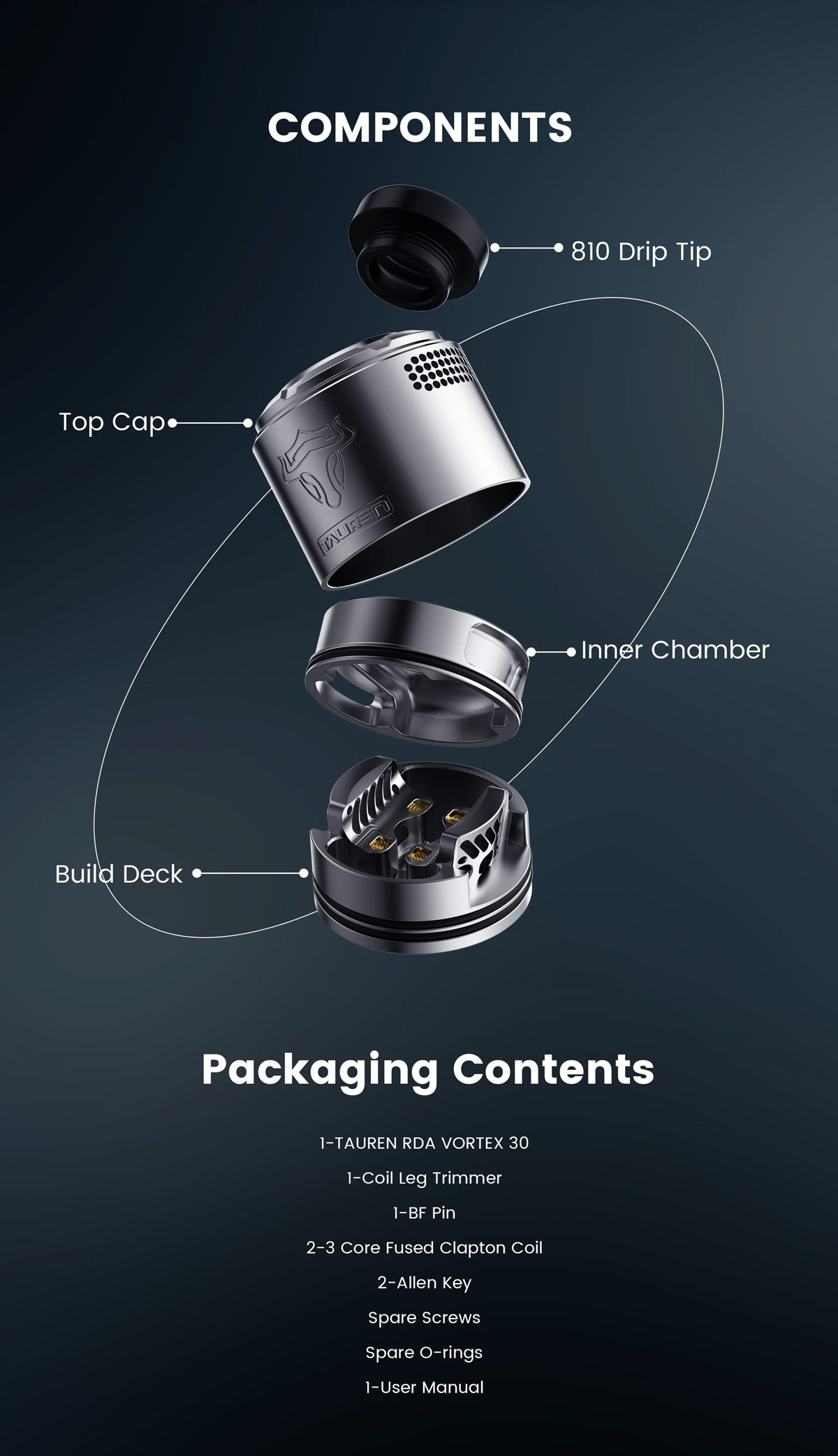 Tauren Vortex 30 RDA