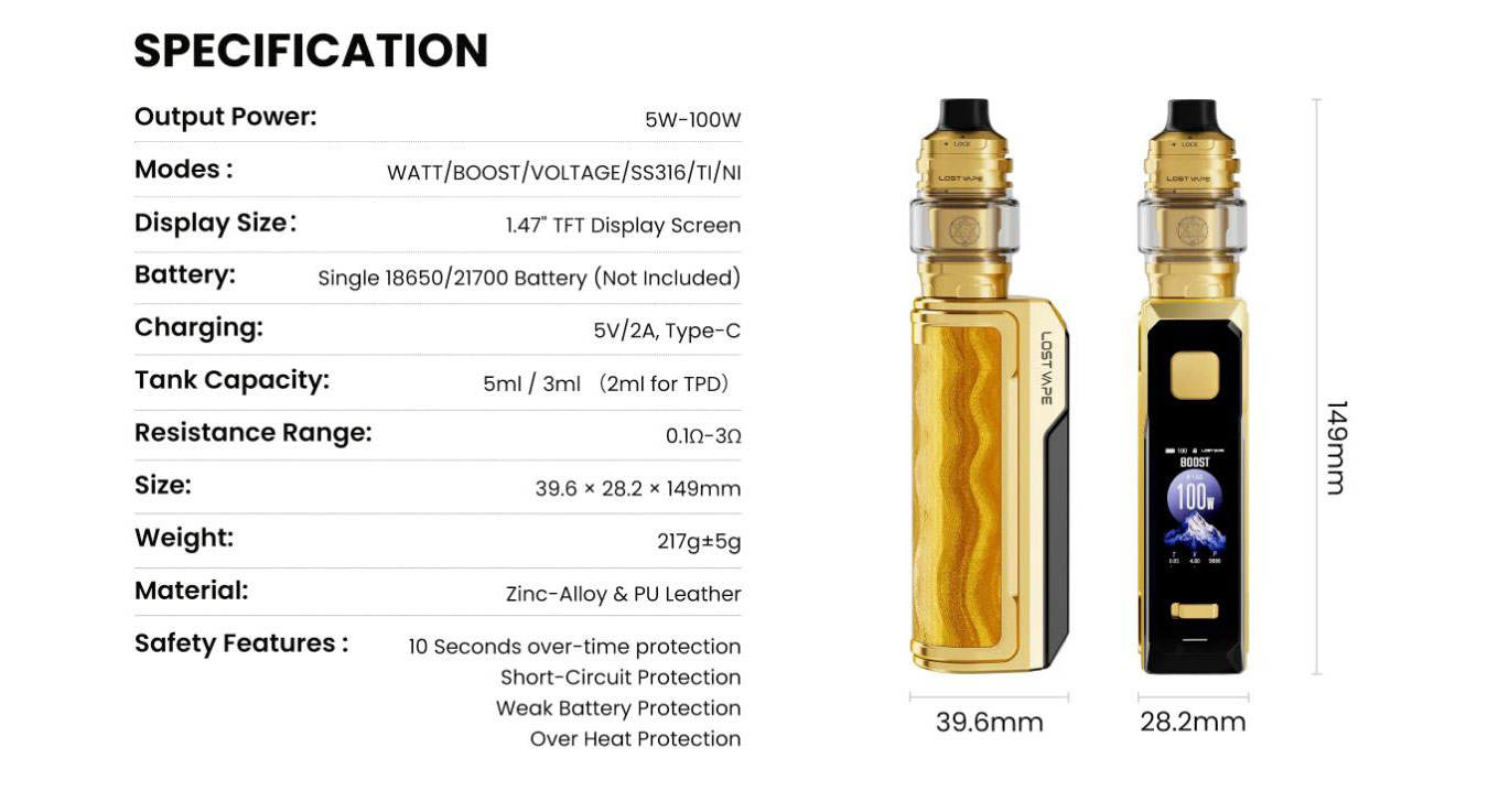 Lost Vape Thelema Solo 100 Pro