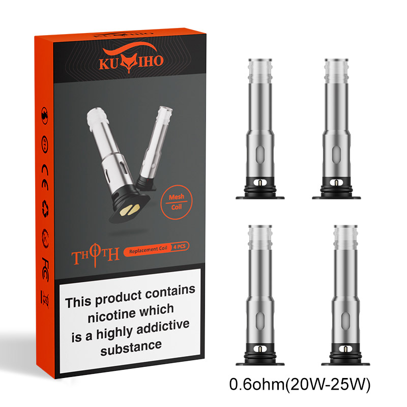 [Global-CN02] Kumiho THOTH Replacement Coils for THOTH T , THOTH T PRO , THOTH G , THOTH C , THOTH S (4pcs/pack)-CigBest