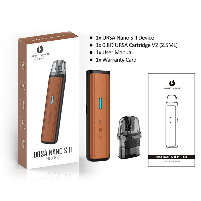 [Global-CN02] Lost Vape Ursa Nano S II Pod Kit 1000mAh (Max 25W) 2.5ml-CigBest