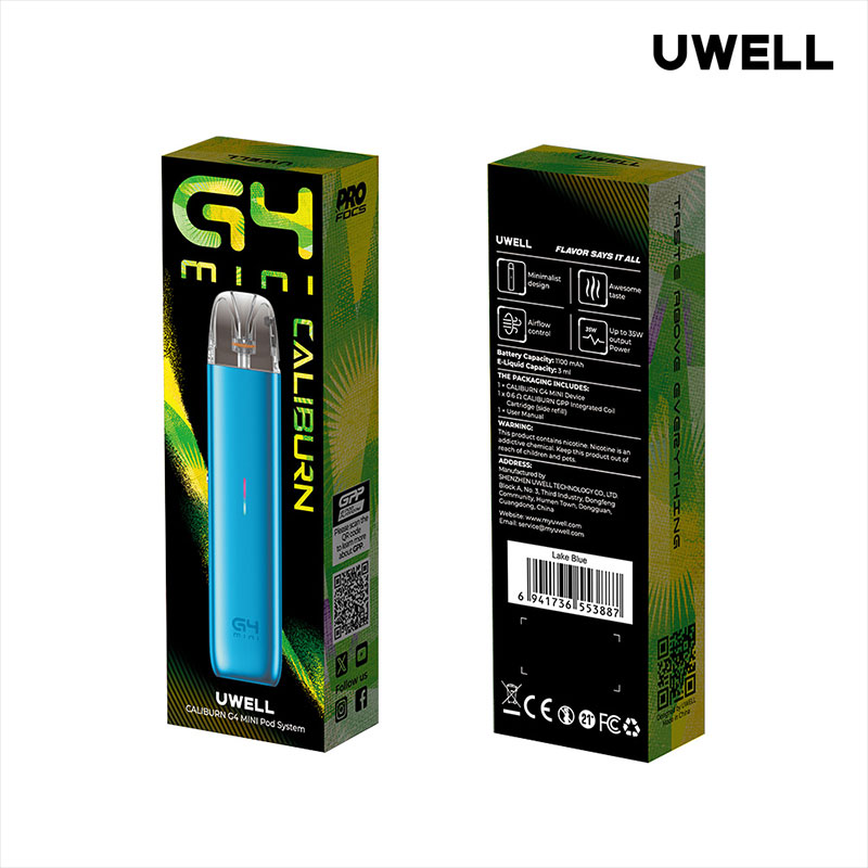 Uwell Caliburn G4 Mini Pod System Kit 1100mAh 3ml (Max 35W)