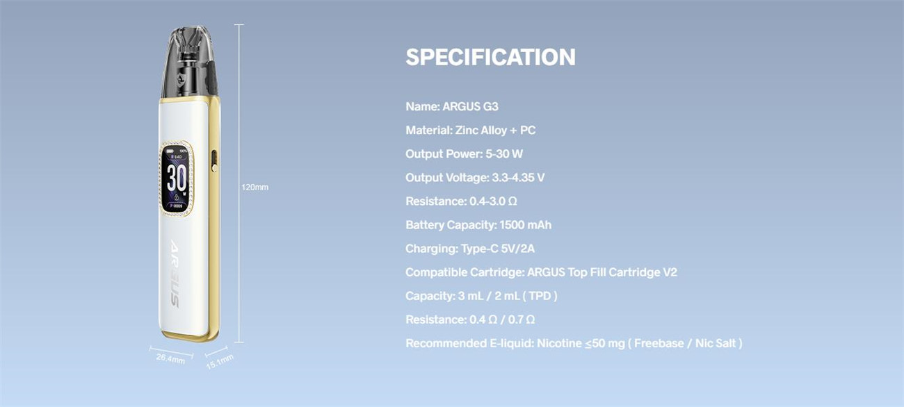 VOOPOO Argus G3 Pod Kit