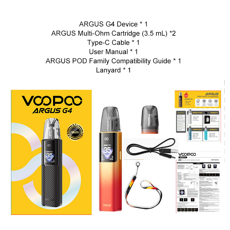 VOOPOO Argus G4 Pod System Kit 1650mAh 3.5ml(Max 35W)