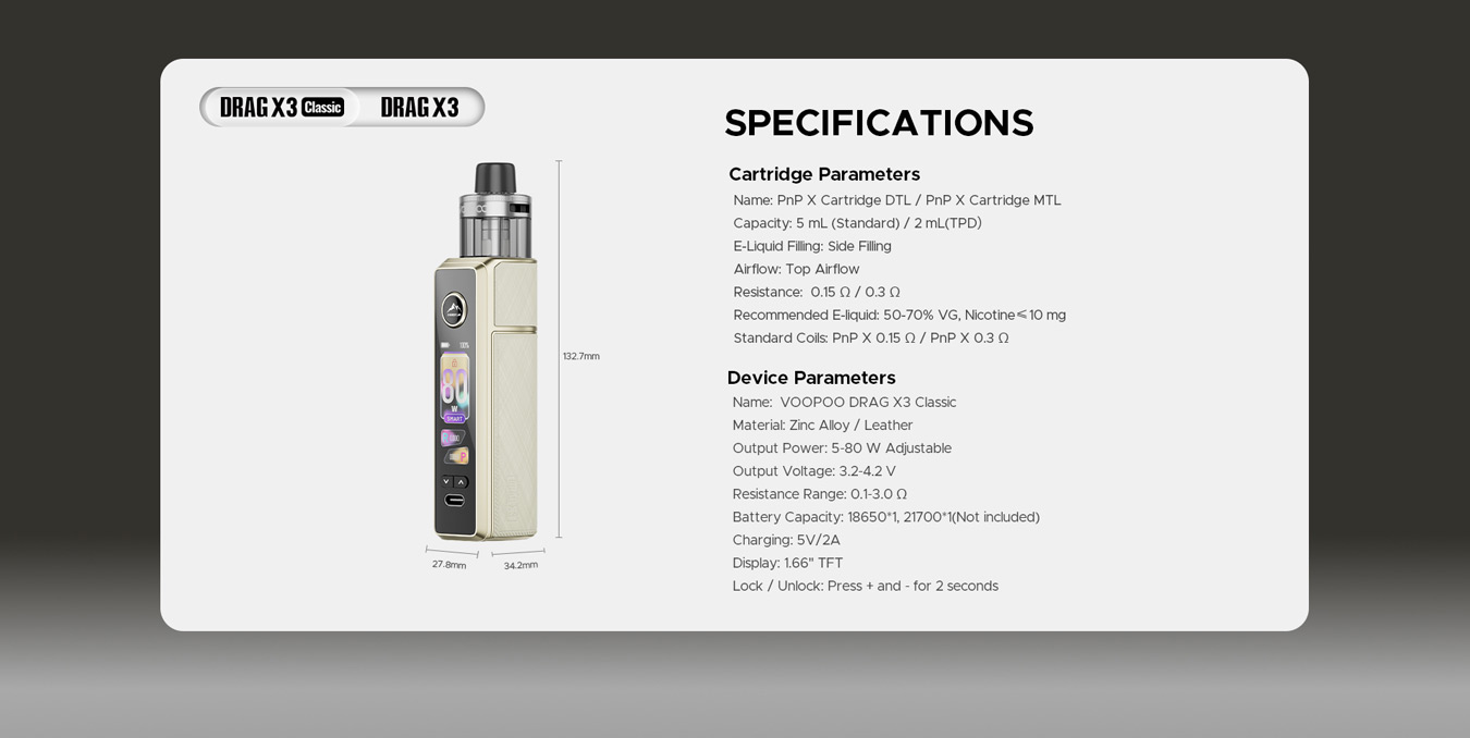 Voopoo Drag X3 Classic Kit