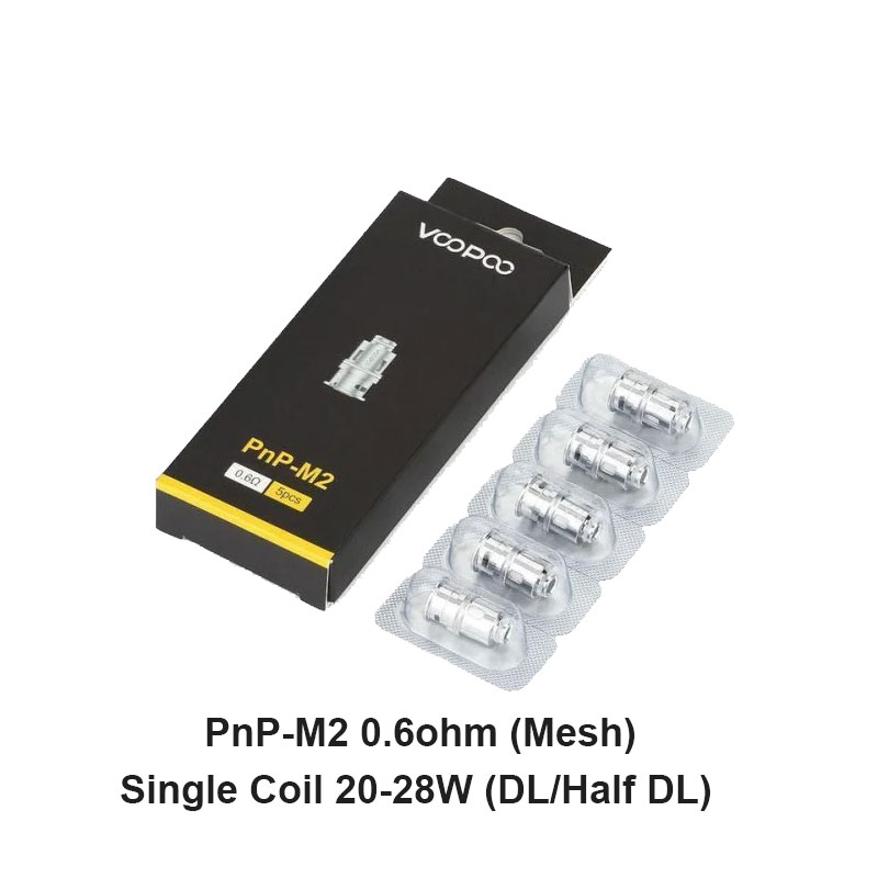 [Global-CN02] Voopoo PnP Replacement Coils for Drag Baby/Mini/2/S/X,VINCI Series Kit,Argus Pro,PnP 20/22,V.SUIT,Doric 60,Drag E60,Drag H80 S (5Pcs/Pack)