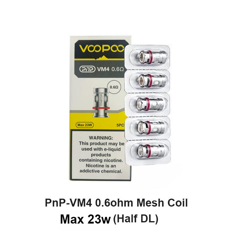 [Global-CN02] Voopoo PnP Replacement Coils for Drag Baby/Mini/2/S/X,VINCI Series Kit,Argus Pro,PnP 20/22,V.SUIT,Doric 60,Drag E60,Drag H80 S (5Pcs/Pack)