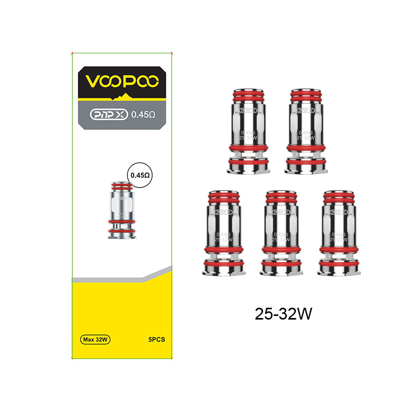Voopoo PnP X Replacement Coil for Argus Pro 2 Kit / Drag 5 Kit / Uforce-X  Tank / Doric 60 Pro / Drag S2/ Drag X2 / Vinci Spark100 Kit/ UFORCE-X Nano  Tank (5pcs/pack)