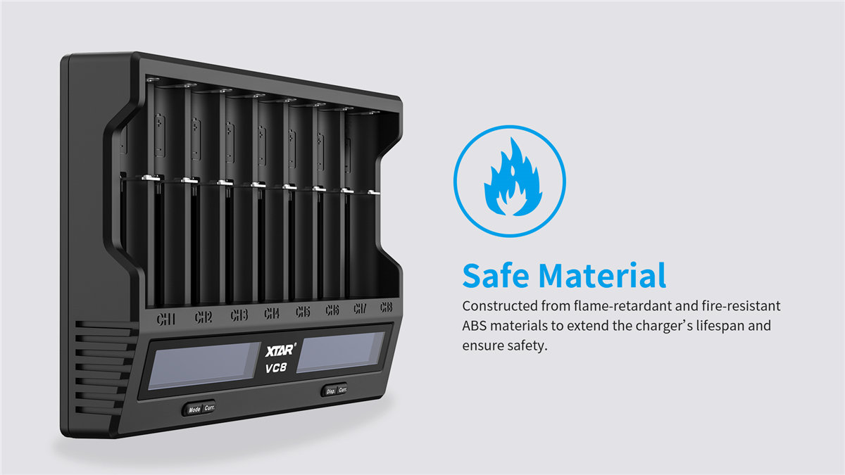 XTAR VC8 USB-Ladegerät