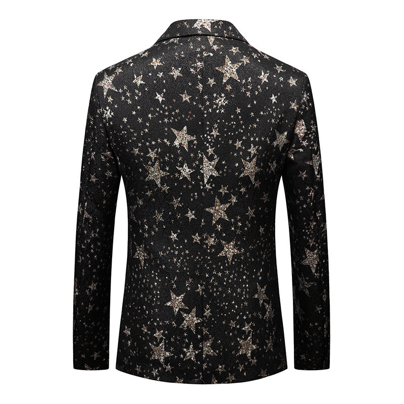 Stars Print Blazer S8181-DOOHOOB