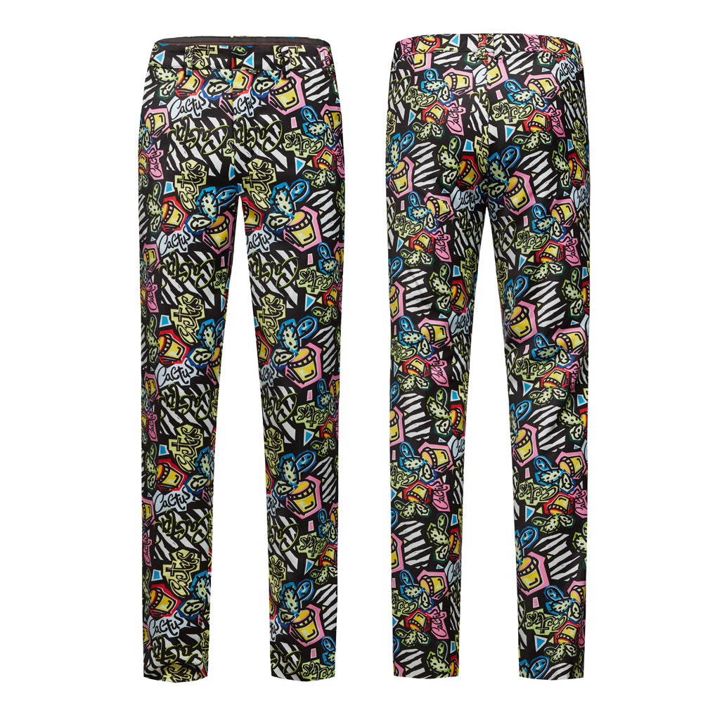 Cactus Print Suit m8018-DOOHOOB