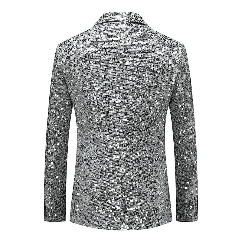 Solid Color Sequin Blazer S8164-1-DOOHOOB