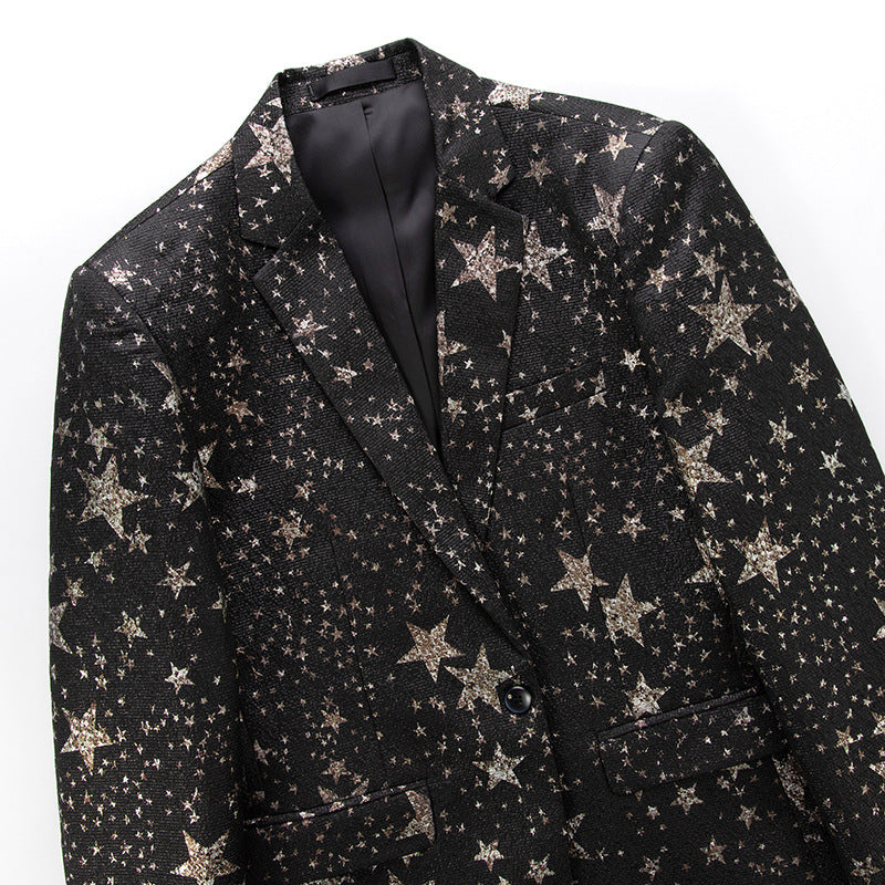 Stars Print Blazer S8181-DOOHOOB