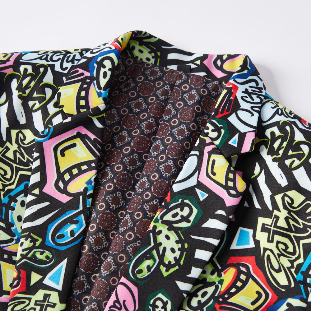 Cactus Print Suit m8018-DOOHOOB