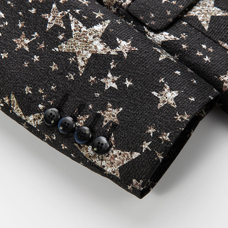 Stars Print Blazer S8181-DOOHOOB