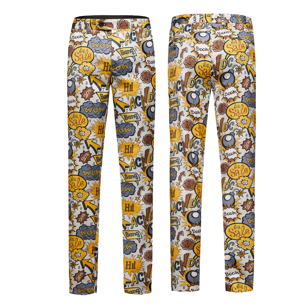 Comic Print Suit M8032-DOOHOOB
