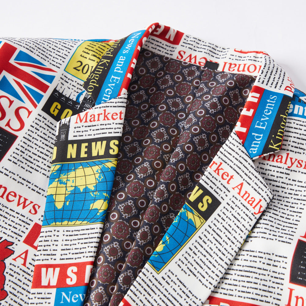 Map Print Suit M8036-DOOHOOB