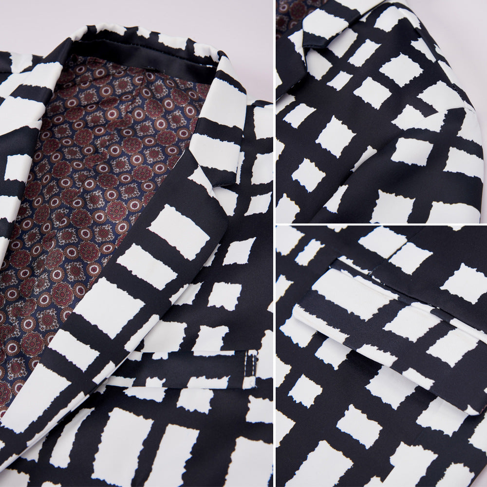 Drawing Stripes Suit M8023-DOOHOOB