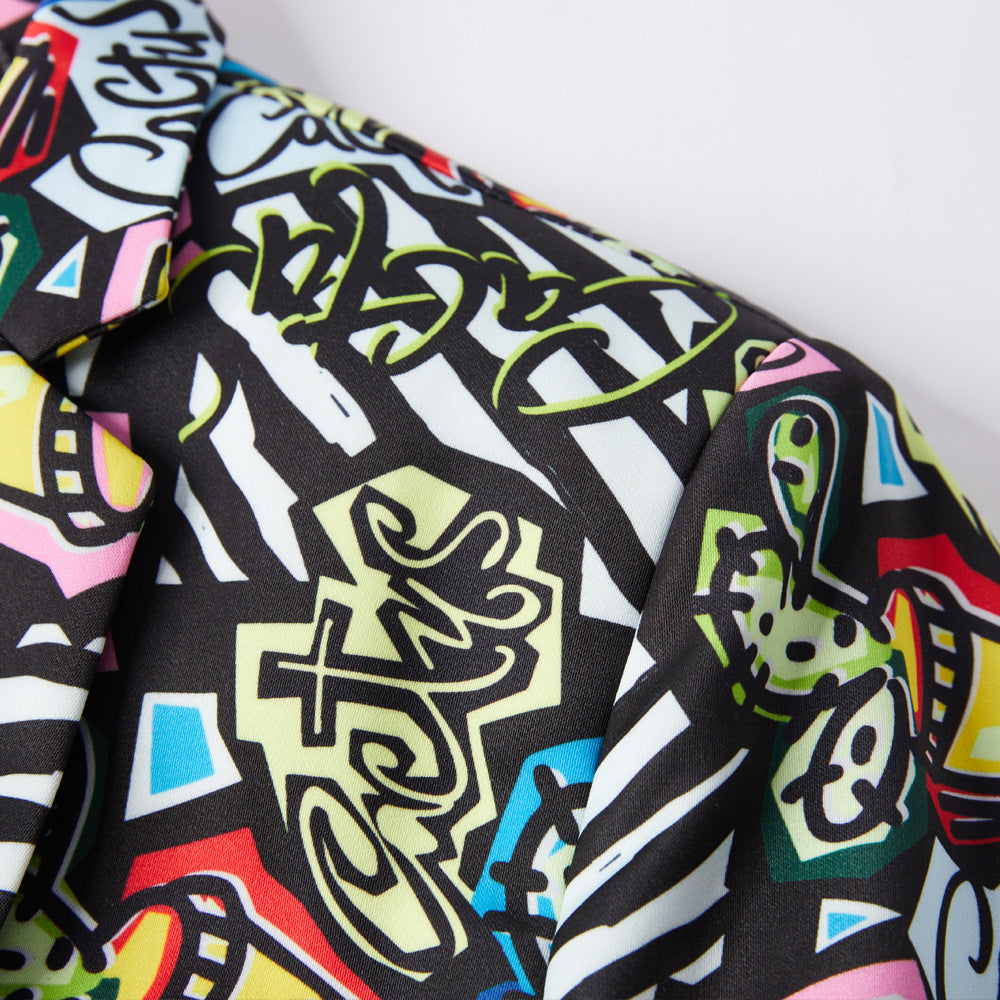 Cactus Print Suit m8018-DOOHOOB