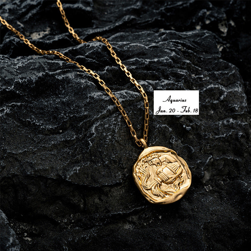 Zodiac Coin Necklace A5020-DOOHOOB
