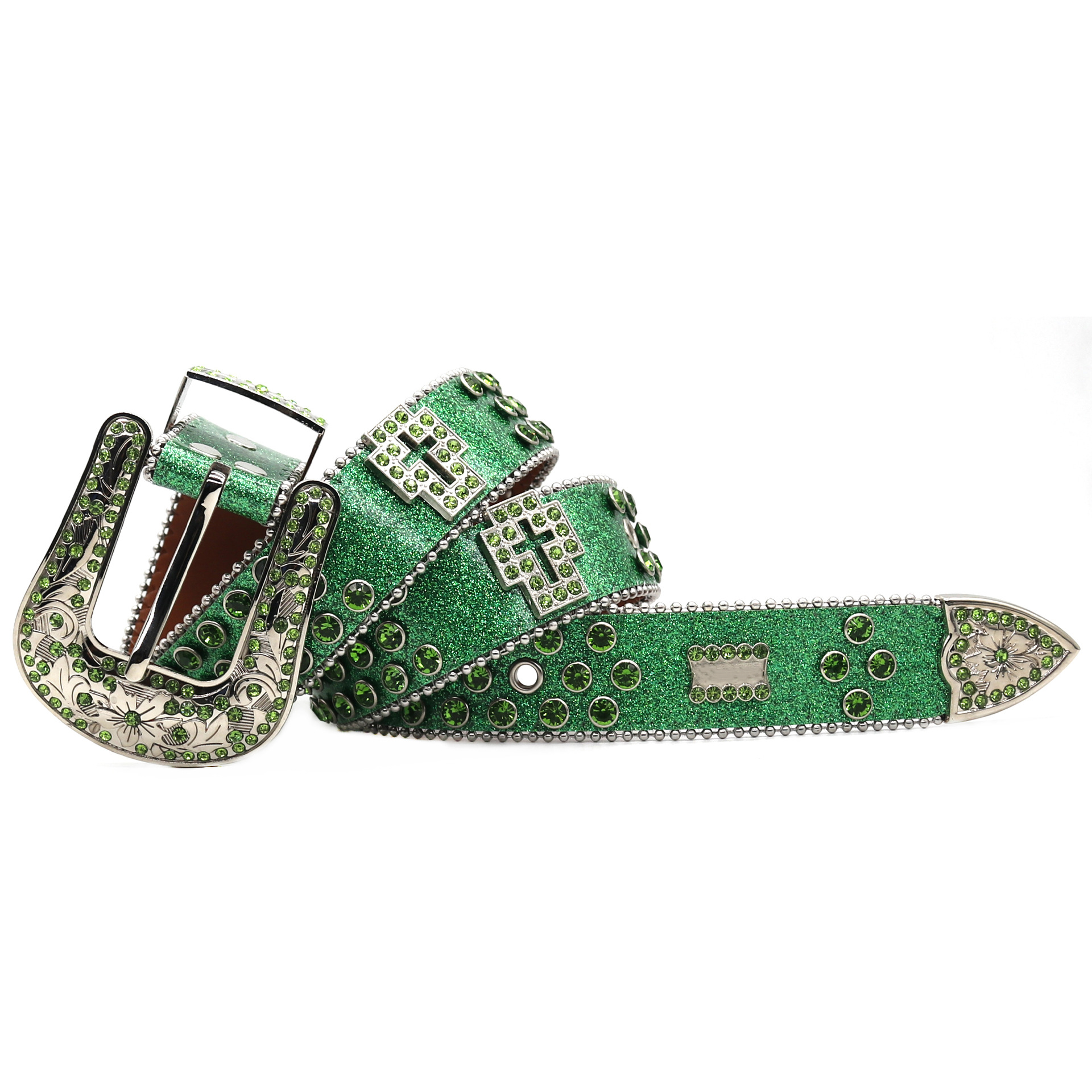 Punk Riveted Rhinestone Belt B4050-DOOHOOB
