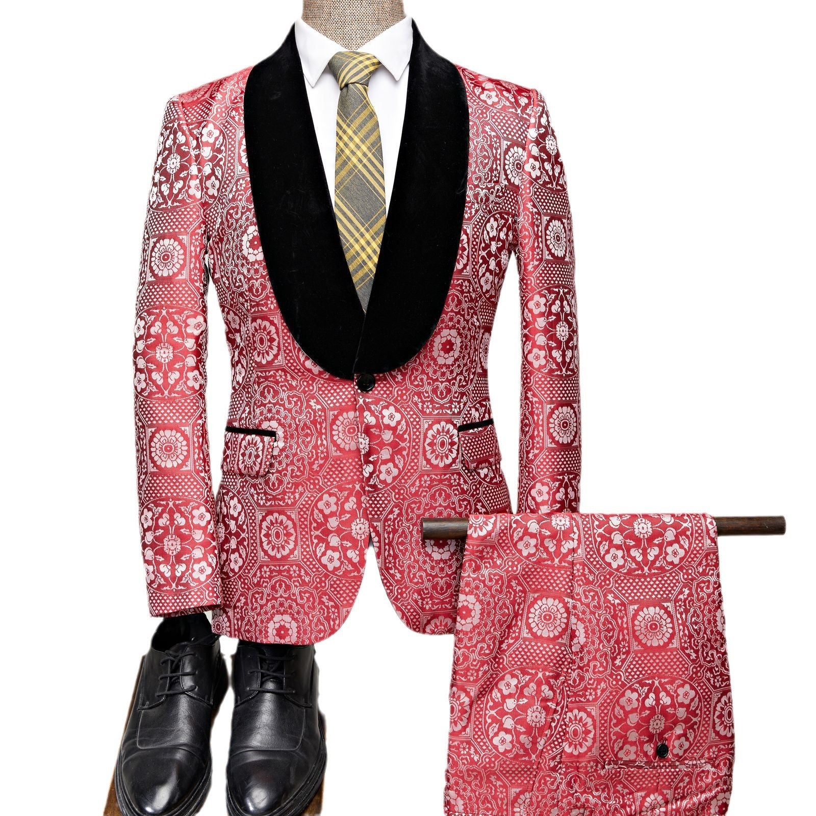 Ornate Jacquard Suit S8565-DOOHOOB