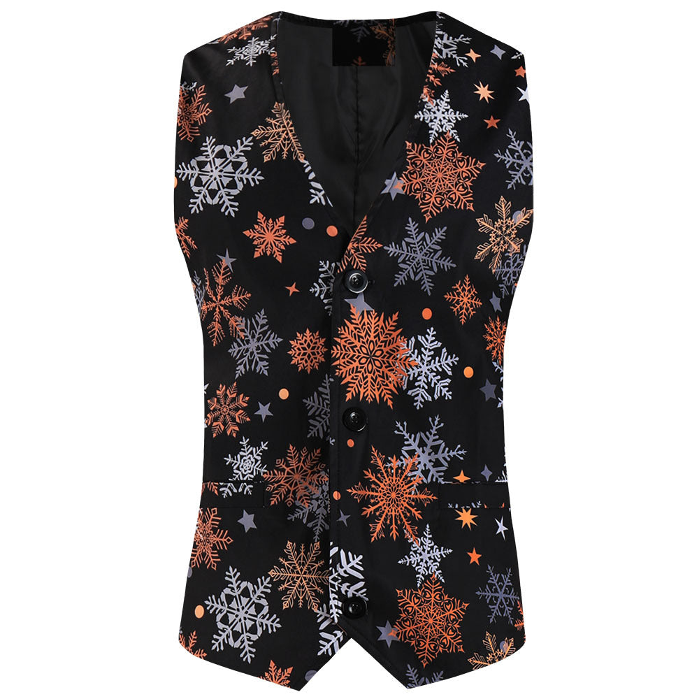 Holiday Snowflake Print Suit S8549-DOOHOOB