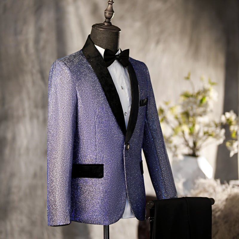 Shimmering Blue Suit S8571-DOOHOOB