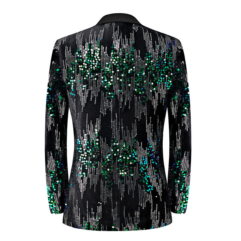 Mermaid-Inspired Sequin Tuxedo S8569-DOOHOOB
