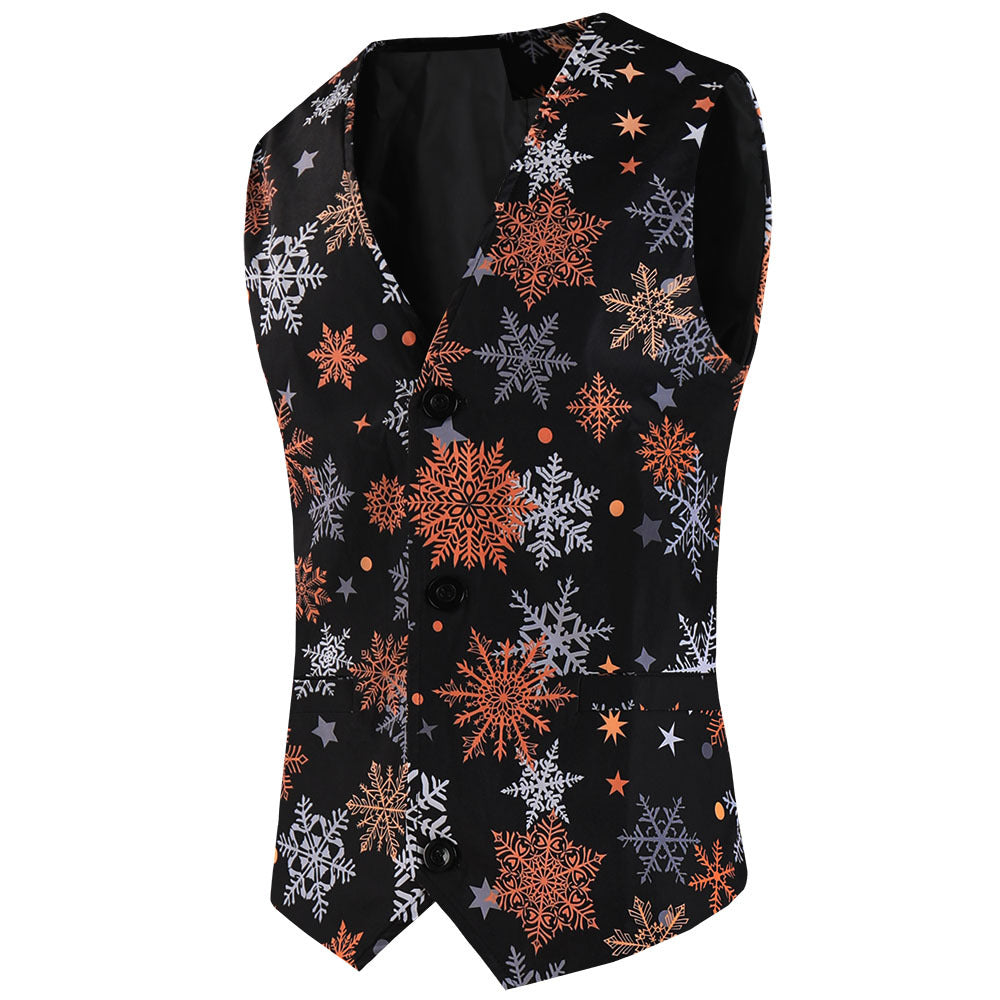 Holiday Snowflake Print Suit S8549-DOOHOOB