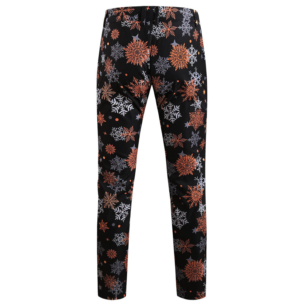 Holiday Snowflake Print Suit S8549-DOOHOOB