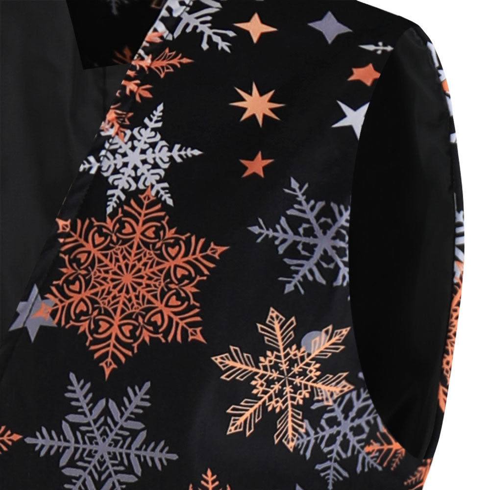 Holiday Snowflake Print Suit S8549-DOOHOOB
