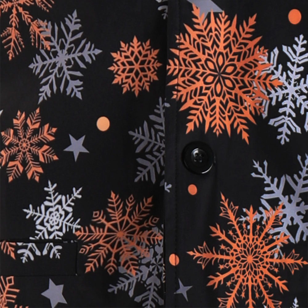 Holiday Snowflake Print Suit S8549-DOOHOOB