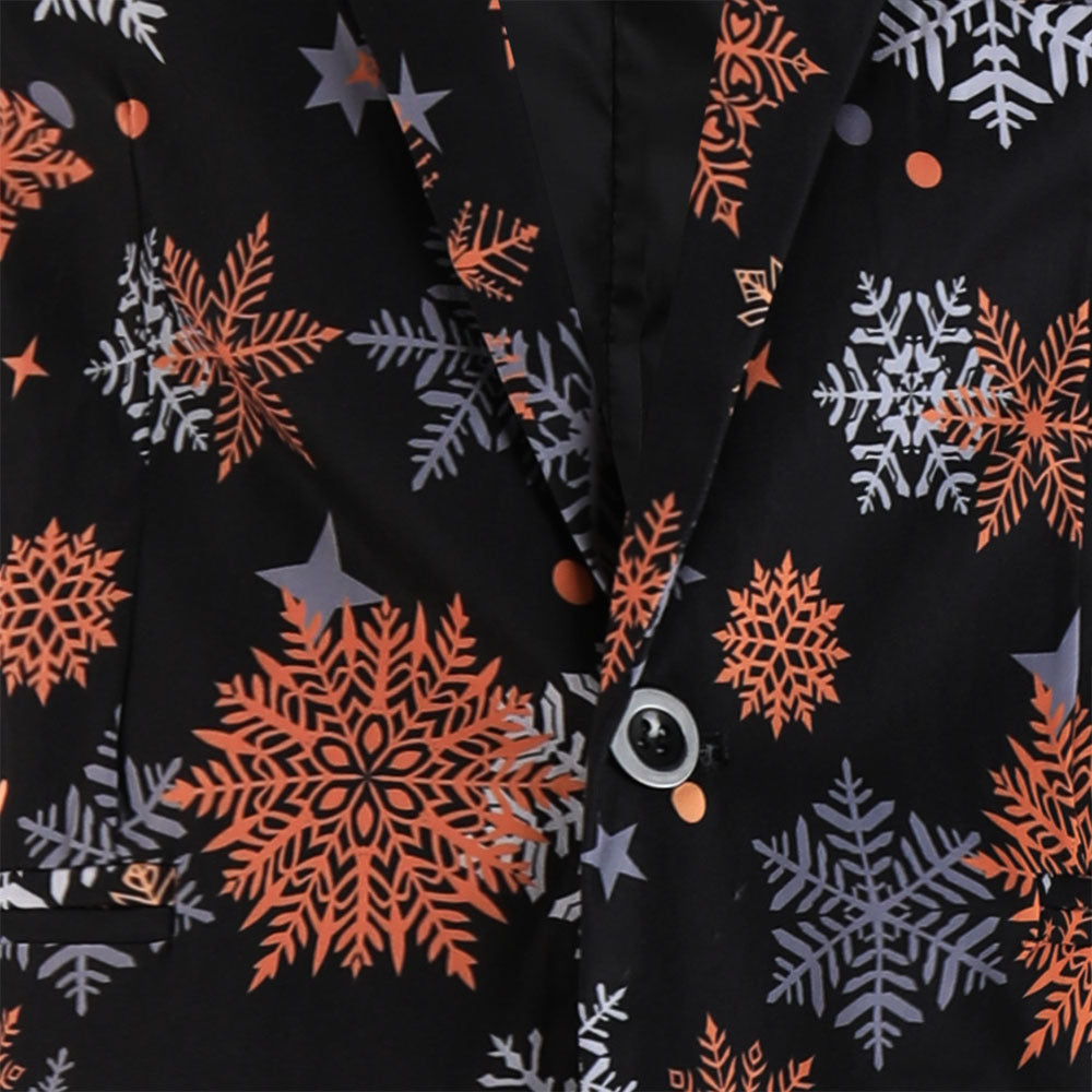 Holiday Snowflake Print Suit S8549-DOOHOOB
