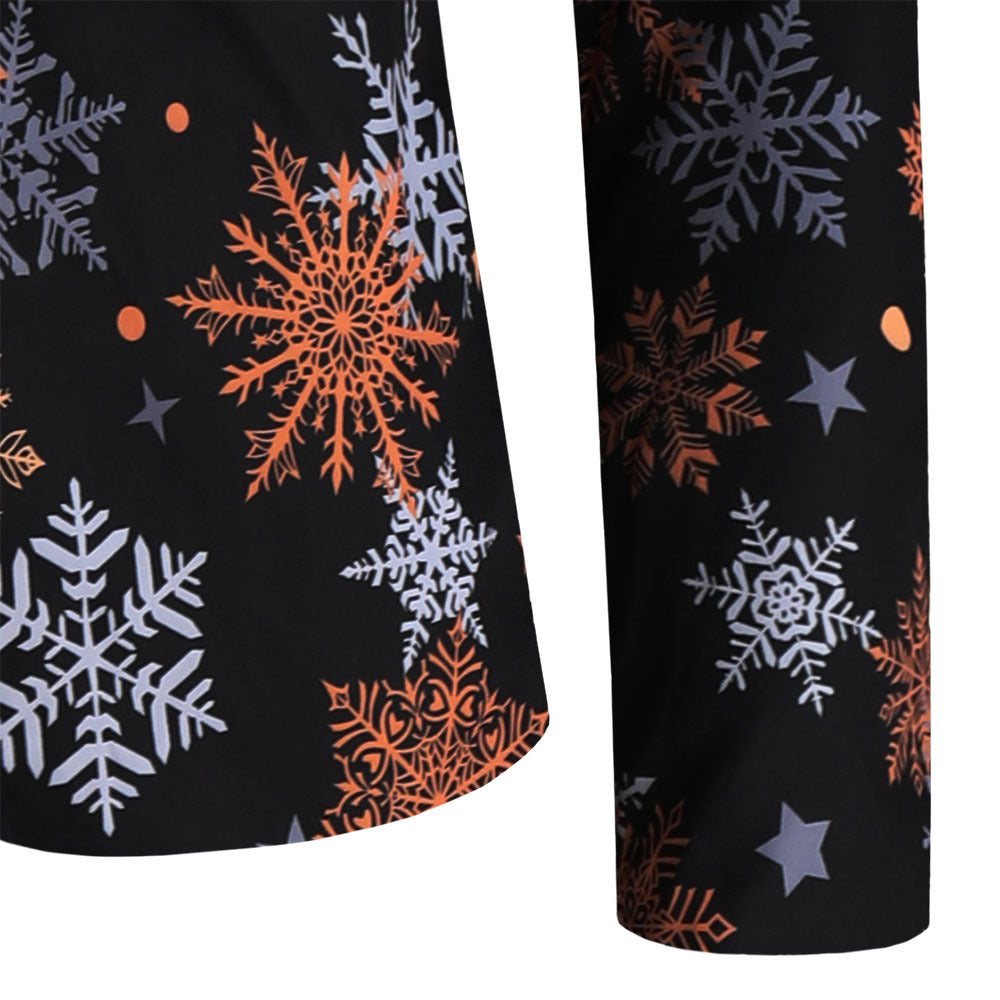 Holiday Snowflake Print Suit S8549-DOOHOOB