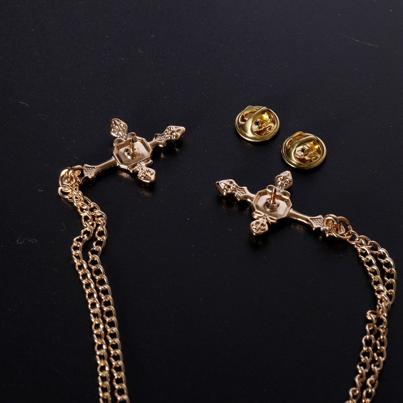 Vintage Cross Suit Brooch A1016-DOOHOOB
