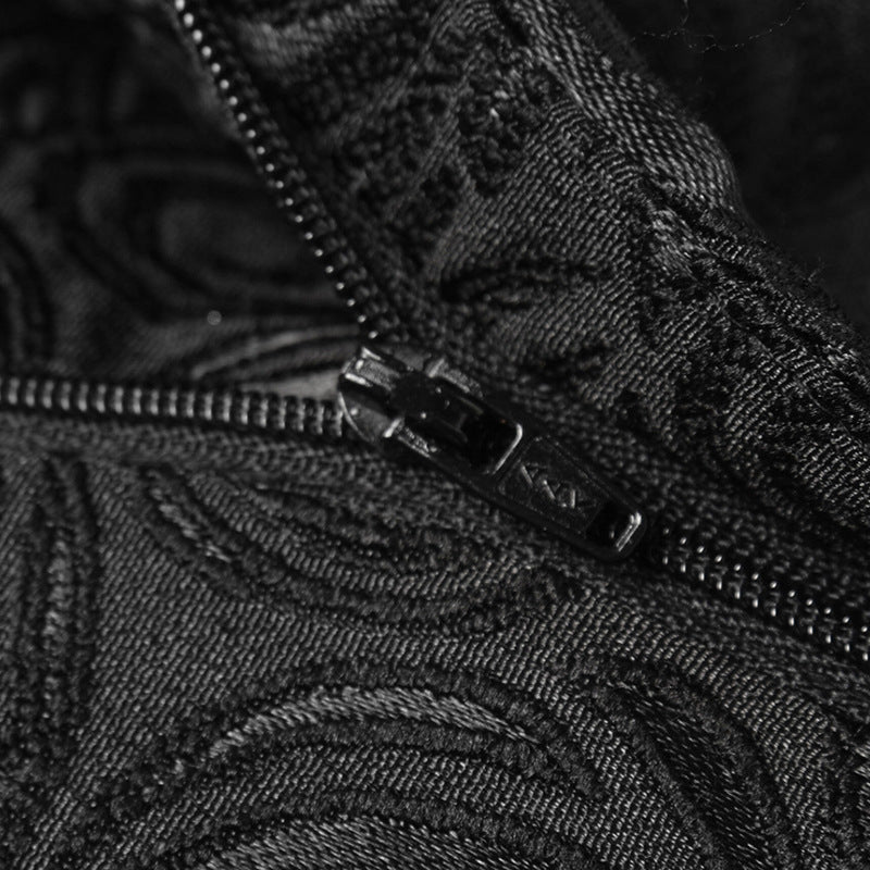 Embossed Black Suit S8158-DOOHOOB