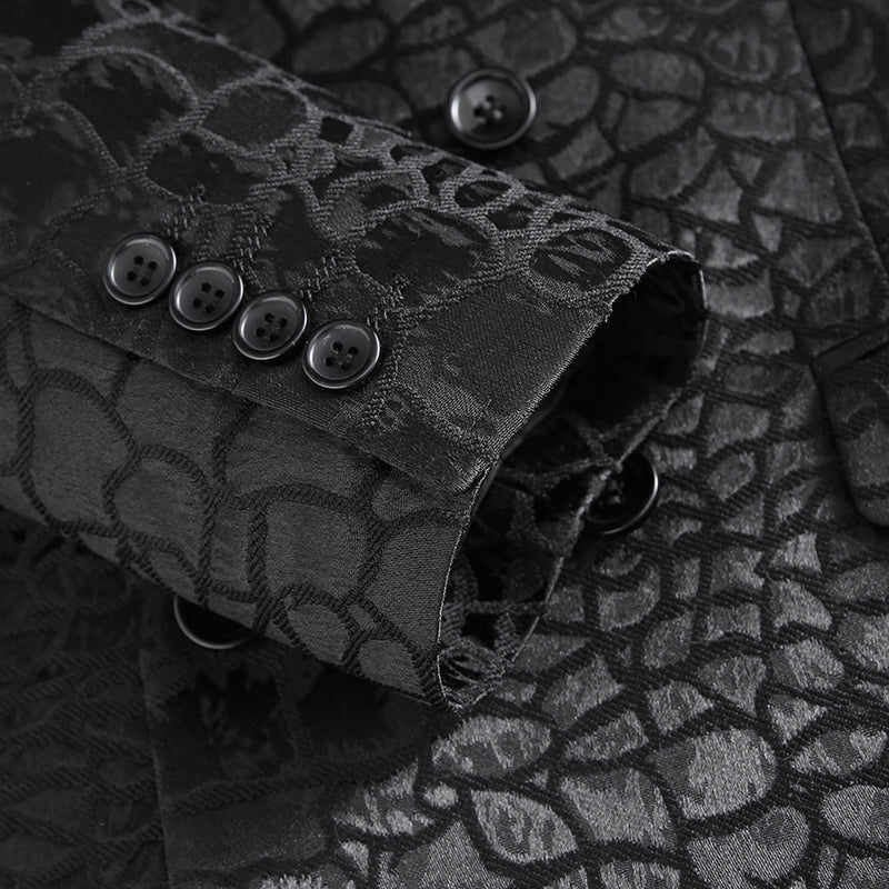 Black_Crocodile_Pattern_Men_Blazer_S8681_Formal_Business_Attire_DOOHOOB