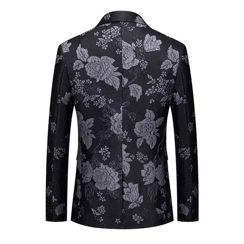 Silver Floral Embroidered Blazer S8509-DOOHOOB