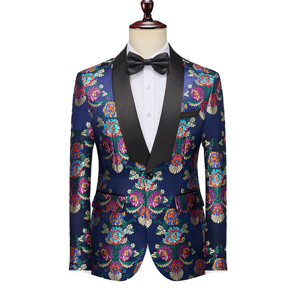 Vivid Chromatic Patterns Suit S8307-DOOHOOB