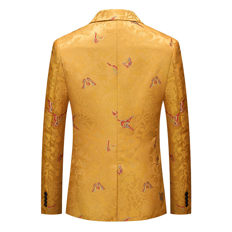 Amber Butterfly Embroidered Jacquard Blazer S8507-DOOHOOB